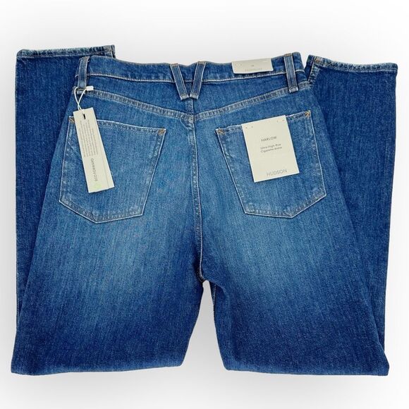 HUDSON NWT Women’s Harlow Ultra High-Rise Cigarette Ankle Jean size 28 mom jeans - Picture 7 of 10
